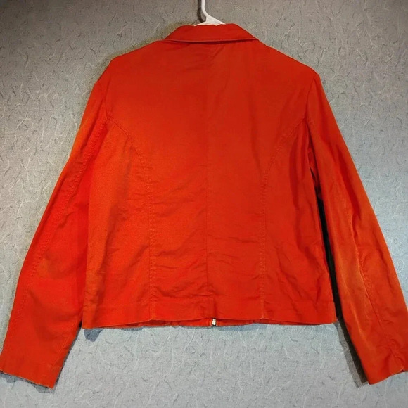 CYC Women's Orange Long Sleeve Zipper Tailored Jacket in Size 11/12 - Picture 2 of 12